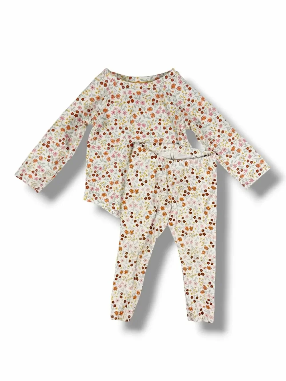 Cat & Jack Fall Floral Top & Leggings Set Size 2